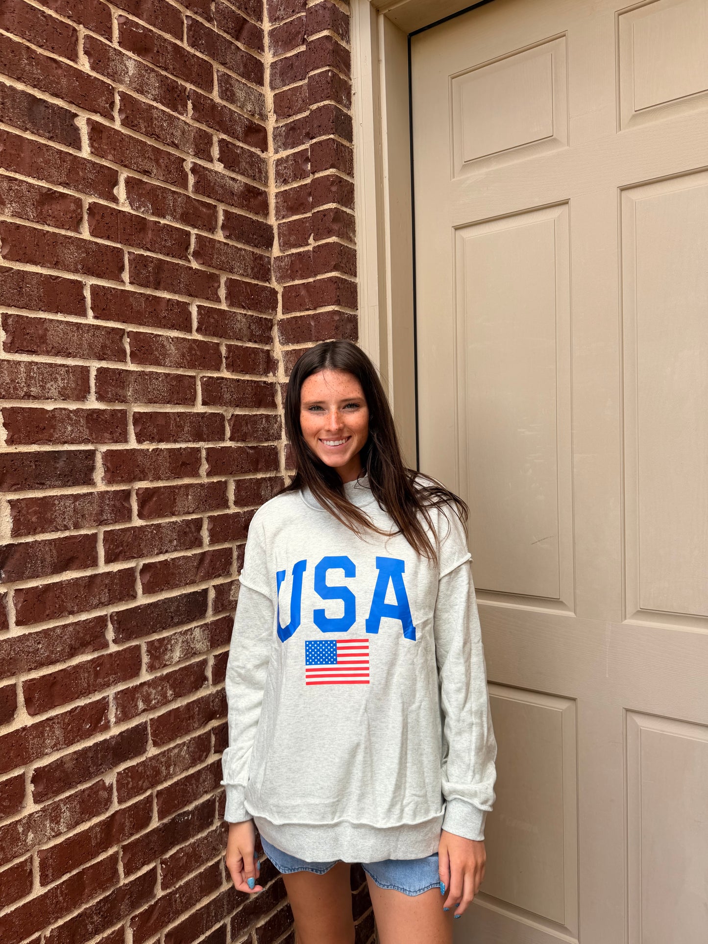 Reversible USA Mockneck