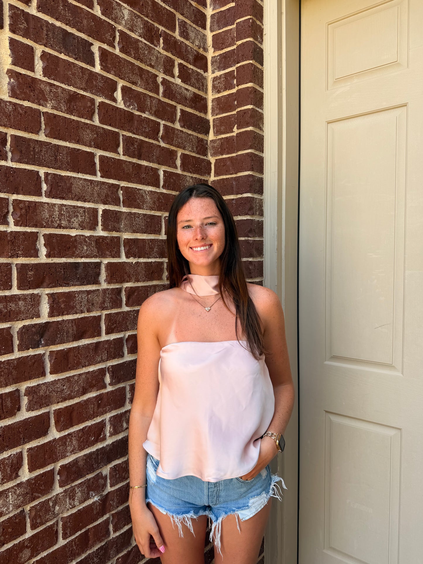 Silk Pink Top