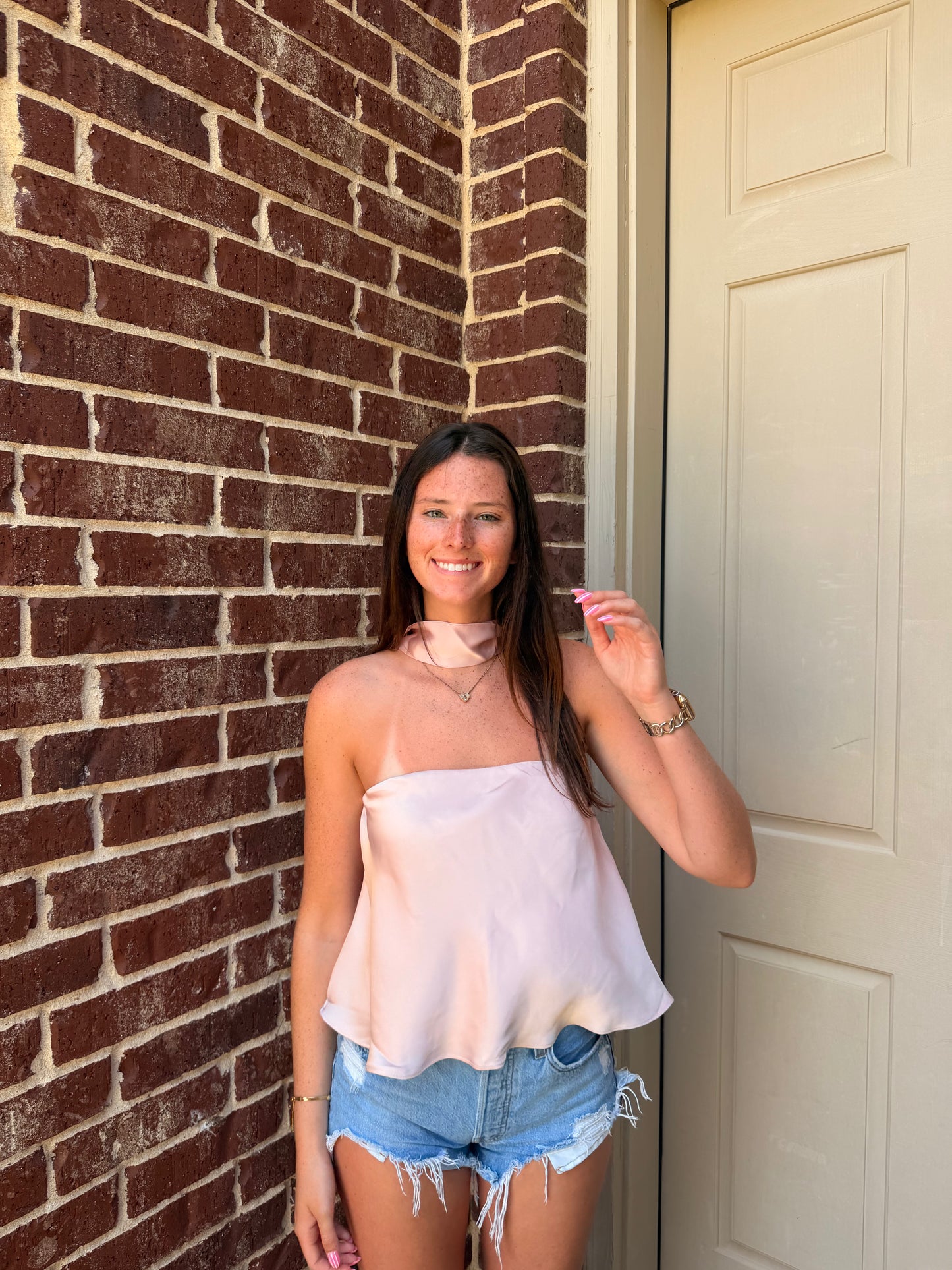 Silk Pink Top