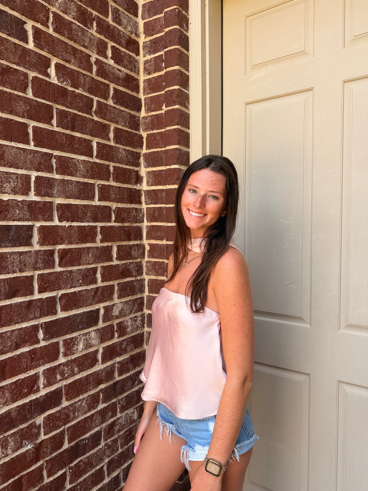 Silk Pink Top